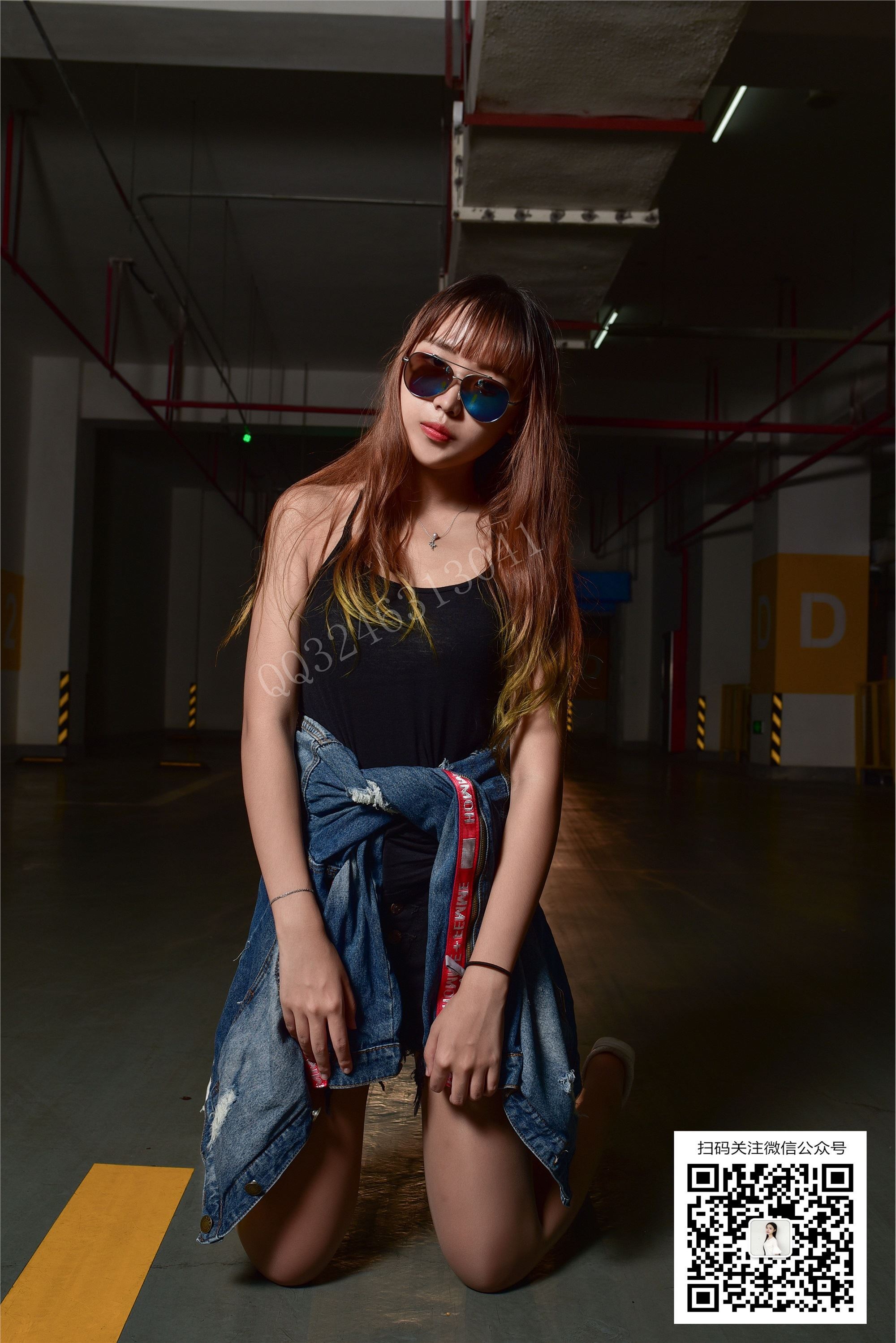 大生模拍 No.080 小蕊 地下车库美丝